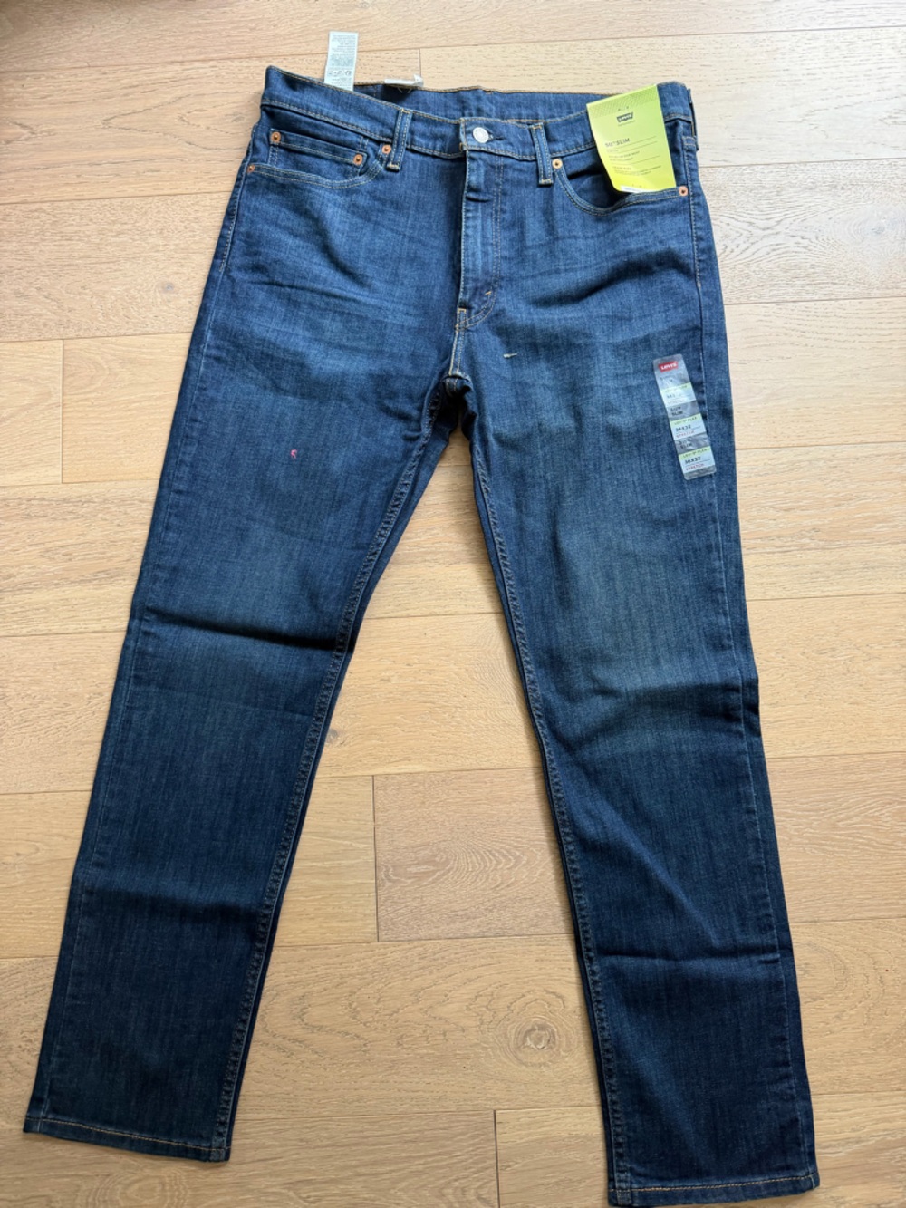 Levi’s 511 Slim Fit Jeans Men’s 36x32 Dark Wash Flex Stretch NWT Performance